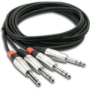 كابل ربط ستيريو Hosa HSS-003X2 Pro - ثنائي REAN 1/4 بوصة TRS ذكر إلى ثنائي REAN 1/4 بوصة TRS ذكر - 3 قدم in Saudi Arabia
