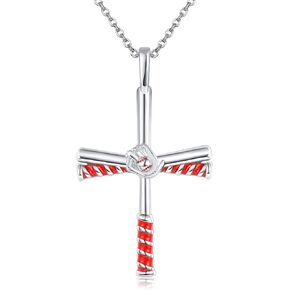 AXOMY Celtic Knot Cross Necklace 925 Sterling Silver December Birthstone Blue Heart Celtic Cross Pendant Necklace Irish Celtic Jewelry Birthday Gifts for Women Girls Mother