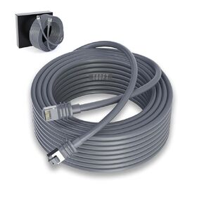 Starlink Gen 3 Cable 100FT Replacement Standard V3 Cable Extension Starlink Replacement Cable Gen 3 Starlink Ethernet Cable for Starlink Rectangular Satellite Gray Weatherproof Outdoor 100FT