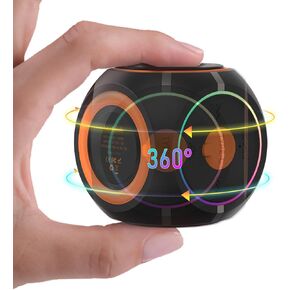 Bluetooth Speaker, Rotating Wireless Speaker,Cute Fashion Style,Mini Speaker with Lanyard & RGB Night Light for Kitchen Desk Bedroom Office Party Outdoor Accessories for iPhone Android【2024 Newest】