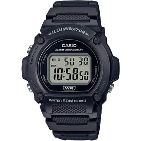Casio Illuminator Alarm Chronograph Digital Watch W-219HB-5AVCF