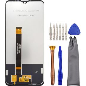 Complete Screen LCD Digitizer Touch Assembly Replacement for LG K50S LMX540HM LM-X540 with Tool Kit Black 6.5"