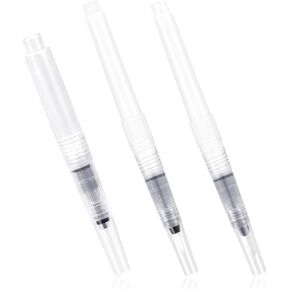 Refillable Nail Oil Pen Pack, 3Pcs Cuticle Oil Pen,Reusable Empty Pinch Press Pen Portable Sub-Bottling Pen to Oil,Liquid Foundation,Lotion,Cosmetics, Clear Applicator Pen for Nail Hand Face Body Care