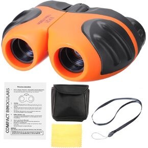 مجموعة مناظير باتيكل 8 × 21، تلسكوب صغير الحجم قابل للطي عالي الدقة مقاوم للصدمات مع حبل لمشاهدة الطيور والمشي لمسافات طويلة والتخييم والسفر في الهواء الطلق، برتقالي in Kuwait