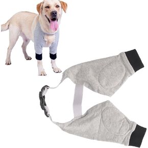 Dog Leg Joint Sleeve, Joint Warming Pet Recovery Sleeve Soft Padded Dog Elbow Protector for Small Medium Large Dogs (L)