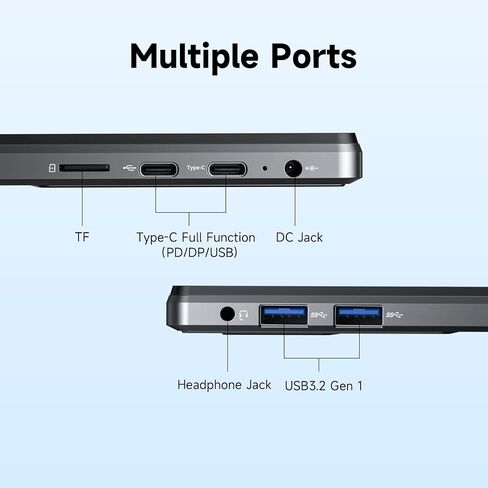 2024 كمبيوتر محمول 2 في 1 يعمل باللمس، 2560 * 1600 IPS، DDR5 16 جيجا رام 512 جيجا SSD، انتل سيليرون (حتى 3.4 جيجا هرتز)، كمبيوتر محمول ويندوز 11 مع لوحة مفاتيح جلدية قابلة للفصل، واي فاي 6، بلوتوث 5.2 in Saudi Arabia