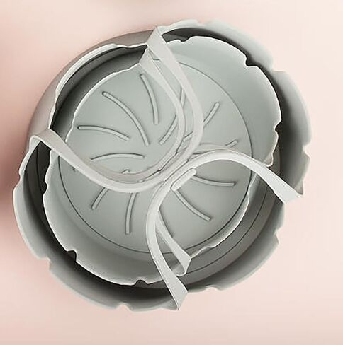 KRAMM Air Fryer Silicone Liners by Jantastic Finds - Reusable Air Fryer Liner Fits 4-7 qt Air Fryers - Unique Design with 2 Long Handles that Clips Together, (Grey, Set of 2) in Saudi Arabia