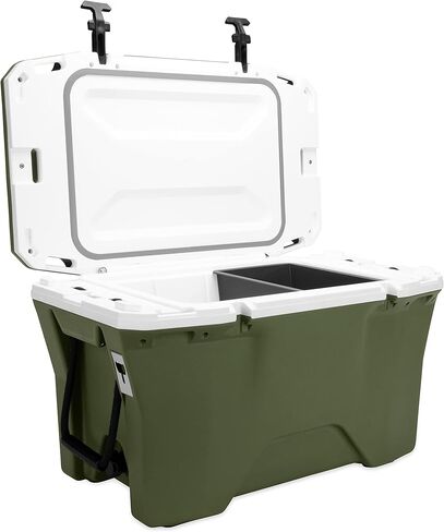 مبرد كامكو كوريتوك بريميوم 30 كوارت وصندوق ثلج | يتميز بالاحتفاظ بالثلج لمدة تصل إلى 10 أيام، ويحمل ما يصل إلى 28 علبة وأكثر، ويحتوي على فتحات لملحقات التخييم ومعدات الصيد | عظم التمساح (51719) in Kuwait