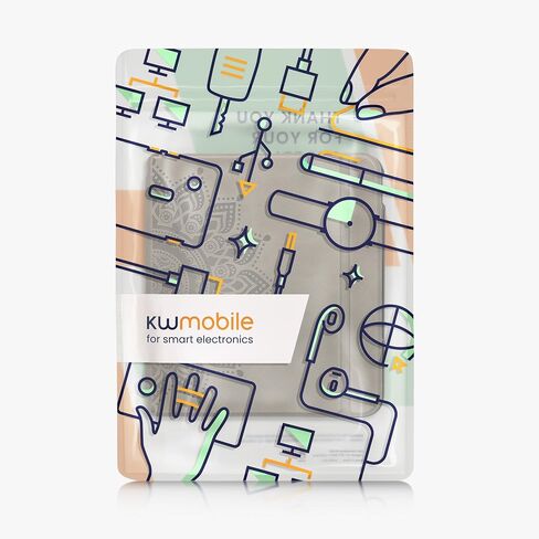 kwmobile Cover Compatible with Kobo Libra Colour Cover - eReader Case - Magnolias Grey in Saudi Arabia