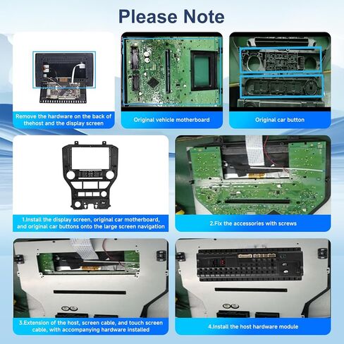 8Core 4+64G Car Stereo for Ford Mustang 2015-2020 Wireless Carplay Android Auto,9" 1280*720P IPS Touch Screen Radio,Android13/GPS/WiFi/32EQ DSP/59UI/Bluetooth5.0/SWC/Backup Camera(Adapts to 3 Buttons) in Saudi Arabia
