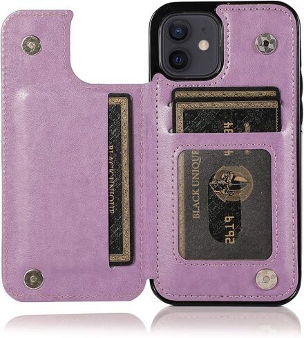 12MIni Case 12Mini Wallet Credit Card Holder Case,Protective Cover with Card Slot Holder and Slim Leather Case for iPhone 12MIni 5.4Inch (Gold) in Kuwait