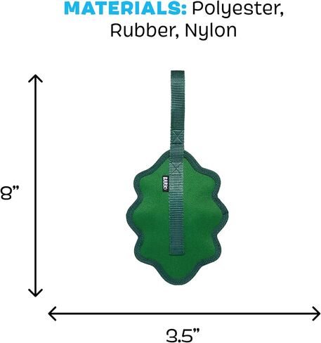 Barkbox BARK Green Chew Leaf Dog Toy for Small Dogs – 2-in-1 Design with Mixed Textures and Surprises, Perfect for Tough Chewing and Playful Pups in Saudi Arabia
