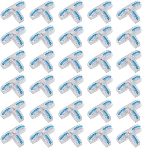 Lever Nut 3 Wire Connector T-Type Universal Compact Push-in Terminal Block Wire T Tap Connectors Electrician Quick Splitter 10 PCS Colored levers Kit AWG 28-12 AWG. 3 Wire Connector 10 PCS(Yellow) in Kuwait