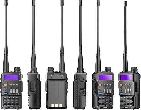 BAOFENG GM-F8 2 قطعة جهاز اتصال لاسلكي GMRS راديو قابل لإعادة الشحن في اتجاهين مع جهاز استقبال الطقس NOAA والمسح الضوئي، راديو GMRS المحمول للبالغين، دعم غرد in Saudi Arabia