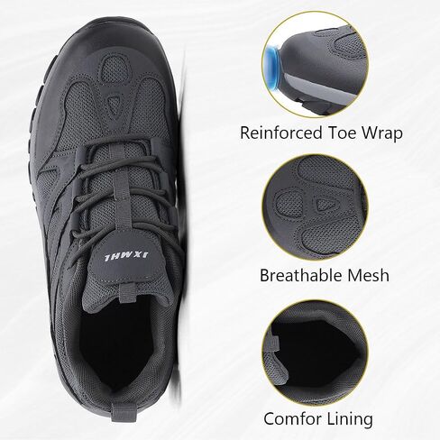 MAIZUN Men's Hiking Shoes Flexible Non-Slip Trekking Trail Shoes Lightweight Breathable Work Camping & Outdoors Walking Size 6.5-10.5 in Saudi Arabia