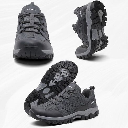 MAIZUN Men's Hiking Shoes Flexible Non-Slip Trekking Trail Shoes Lightweight Breathable Work Camping & Outdoors Walking Size 6.5-10.5 in Saudi Arabia