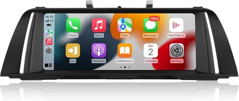 شاشة لمس 10.25 بوصة لسيارة BMW 5 Series F10 F11 (2013-2016) مع نظام NBT اللاسلكي Apple CarPlay Android Auto Upgrade Factory راديو السيارة الأصلي مضخم صوت ستيريو محتفظ به in Kuwait