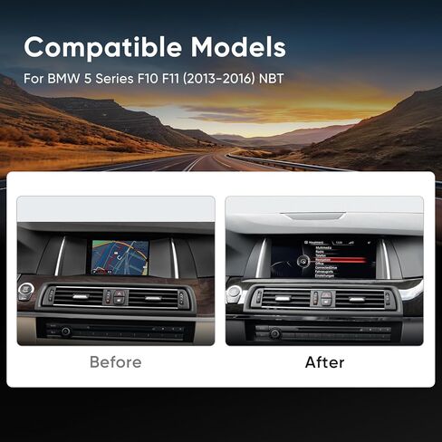 شاشة لمس 10.25 بوصة لسيارة BMW 5 Series F10 F11 (2013-2016) مع نظام NBT اللاسلكي Apple CarPlay Android Auto Upgrade Factory راديو السيارة الأصلي مضخم صوت ستيريو محتفظ به in Kuwait