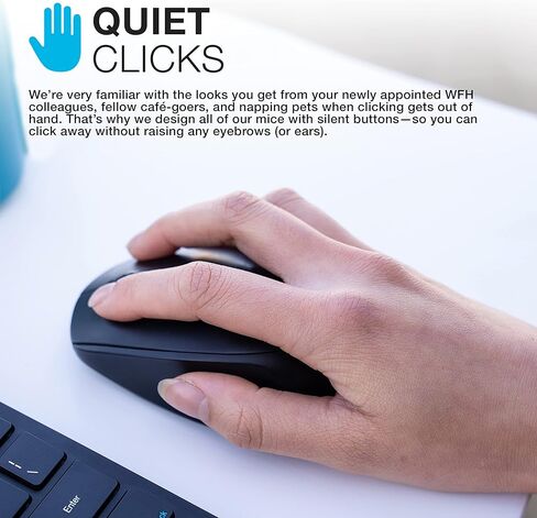 ماوس JLab GO للشحن اللاسلكي، الاتصال عبر بلوتوث أو دونجل USB لاسلكي، تبديل الأجهزة المتعددة، محمول، صغير للغاية وخفيف الوزن للعمل أثناء التنقل، تتبع قابل للتعديل، (عبوة واحدة) in Kuwait