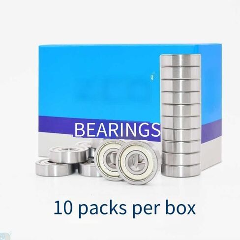 مجموعة مكونة من 10 قطع مكونة من 6203 محامل ZZ 17x40x12 مم مع أختام مطاطية ودعم عالي السرعة، مشحم مسبقًا، أداء مستقر، فعالية عالية من حيث التكلفة، محامل كروية ذات أخدود عميق in Kuwait