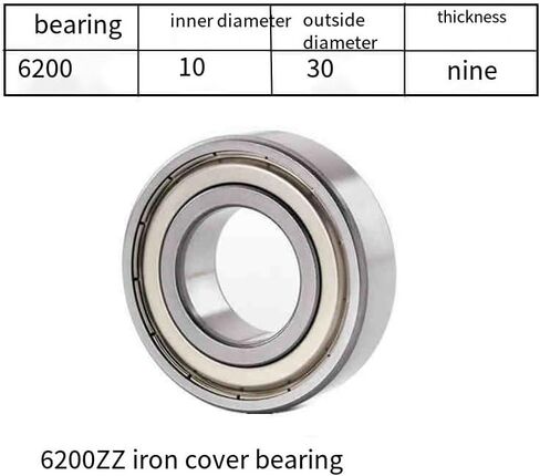 مجموعة مكونة من 10 قطع مكونة من 6203 محامل ZZ 17x40x12 مم مع أختام مطاطية ودعم عالي السرعة، مشحم مسبقًا، أداء مستقر، فعالية عالية من حيث التكلفة، محامل كروية ذات أخدود عميق in Kuwait