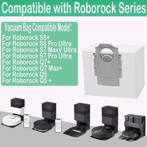 16 PCS Accessories Kit Compatible for Roborock S8 Pro Ultra Robot Vacuum Cleaner,1 Set Main Brush,1 Rolling Brush,4 HEPA Filters,4 Mop Cloth Pads,6 Side Brushes in Saudi Arabia