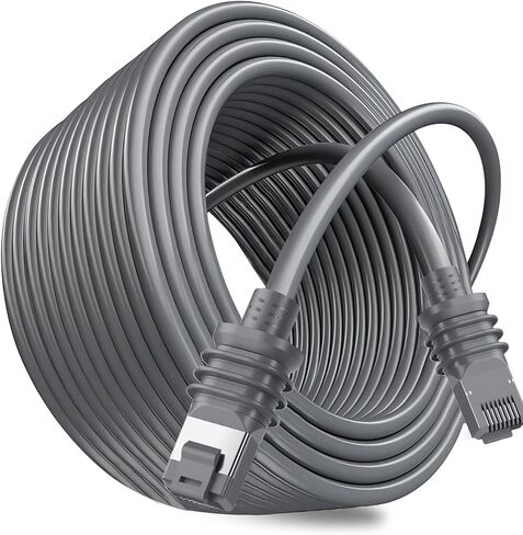 Starlink Cable Gen 3, 2000Mbps Starlink Gen 3 Cable, High Seepd Starlink Ethernet Cable, Waterproof Starlink Extension Cable, Replacement Cable for Starlink Gen3, V3, Mini, Gray （50FT） in Saudi Arabia