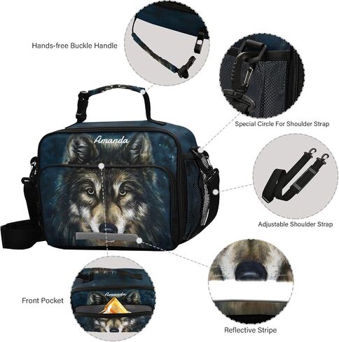 Urban Style Robots Lunch Box for Girl Boys, School Kids Lunch Bag Snacks Insulated Cooler Tote for Teen School Office Work in Saudi Arabia