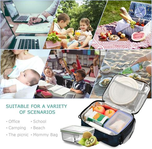 Urban Style Robots Lunch Box for Girl Boys, School Kids Lunch Bag Snacks Insulated Cooler Tote for Teen School Office Work in Saudi Arabia