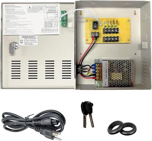 4 قناة صندوق الطاقة كاميرا الأمن 12 فولت تيار مستمر 5A أمبير CCTV DVR امدادات الطاقة صندوق التبديل مفتاح مغلق in Kuwait