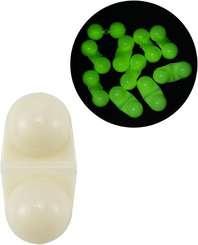 (Pack of 25) Fishing Attractor Bells Beads, Portable Catfish Rattles, Fishing Double Rattle for Luring Fish-(SCYORK) in Saudi Arabia