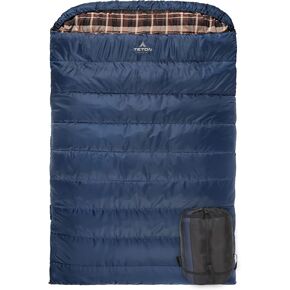 TETON Mammoth, 20 Degree and 0 Degree Sleeping Bags, Double Sleeping Bag, A Warm Bag the Whole Family can Enjoy. Great Sleeping Bag for Camping, Hunting and Base Camp. Compression Sack Included