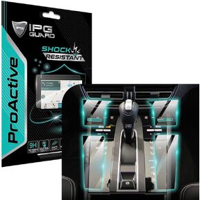 IPG ProActive Made for Porsche 2022-2024 2025 Macan T Display 9H Hardness Screen Protector Nano Ceramic Film Ultra Responsive High Clarity Anti Scratch (Center Console Set)