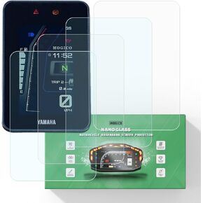 Motorcycle Accessories Nano Glass Dashboard Screen Protector Kit for Yamaha Tenere 700 World Raid 2022 2023 2024 2025 / MT-07 2023-2025 (2 x Ultra Clear & 2 x Anti Glare)