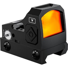 2 MOA Pistol Red Dot Sight - Motion Awake Red Dot Sight RMR Cut Footprint Optic Reflex Sight Waterproof 12 Brightness Adjustment Mini Red Dot Scope with Adapter Plate for MOS and 20mm Picatinny Base