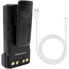 NNTN7335A NNTN7335B NNTN7335 3200mAh Lithium-ion Battery W/Type-C USB Charging for Radio XTS1500 XTS2500 XTS2250 XTS2000 XTS1000 PR1500 MT1500 (Battery Only)