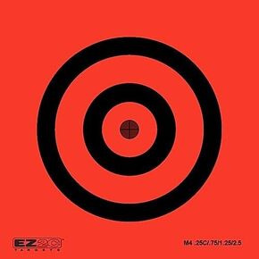 EZ2C Mini Targets Self-Adhesive 3.5" x 3.5" Style 4 (25 Pack)