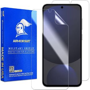 ArmorSuit 2 Pack for Samsung Galaxy S24 FE (6.7 Inch, 2024) Screen Protector Case Friendly MilitaryShield HD Clear Film - Made in USA