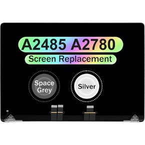 16" LCD Screen Full Top Digitizer Display Assembly for MacBook Pro A2485 M1 2021 EMC 3651 / A2780 EMC 8103 2023 MK1E3LL/A MK1H3LL/A 661-21968 661-21969 3456X2234 (Space Grey)