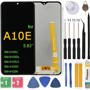 Screen Replacement for Samsung Galaxy A10e 2019 A102 SM-A102U SM-S102DL SM-A102U1 SM-A102W 5.83" Full Assembly LCD Display Touch Screen Digitizer with Repair Tools