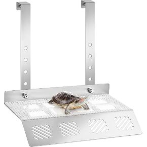 Stainless Steel Hanging Turtle Basking Platform 12" x 16" Hanging Turtle Ramps, Turtle Terrace, Turtle Tank Accessories