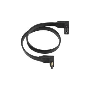 GINTOOYUN HDMI Extension Cable，4K@60Hz HDMI Male to Female Adapter Cable 1.6FT Standard HDMI 2.0 Adapter Connector Cable.for Laptops,TVs,Monitors, Projectors, Etc. (Down Angle Male to Female)