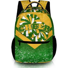 Cheer Backpacks for Cheerleaders, Cheerleading Backpack 16.5in, Cheerleader Gifts for Team (Teal&Black)