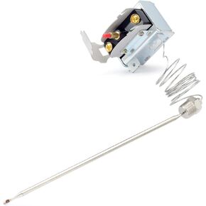 YUXIVCNE LCH680240000 Manual Reset Hi-Limit Safety Thermostat High Limit 450 Degree F Compatible with Henny Penny Fryer Replace 16738 5225-21B, Thread 3/8" Electric Thermostats