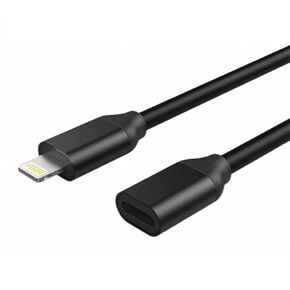 Lightning Extension Cable Extender Adapter Cord Adapter Male to Female Compatible with iOS Devices - 3.3ft, Black