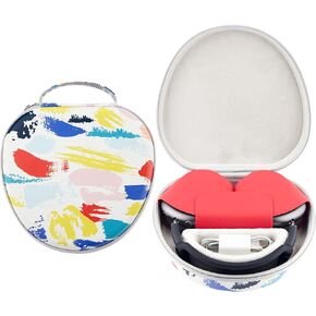 DDJ A Case for AirPod Max Supports Sleep Mode, Portable Protective Cover for Apple AirPods Max Pro, Travel Carrying Headphone Case for APM Accessories, Wireless Headphones Hard Storage Bag, Colorful