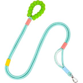 Hands Free Dog Leash, Adjustable Waist Leash Dog Walking, Crossbody Rope with Explosion-Proof Handle, Double Dog Rope Leash, Waist Leash for Dog Walking (Mint Green)