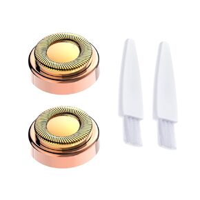 Replacement Heads Compatible with Finishing Touch Flawless Facial Hair Removal Tool for Women (Shaver Head 4PCS + Velvet Bag + Brush 2PCS)