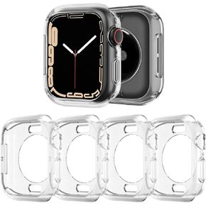 BOTOMALL Soft Ultra-Thin Cover Compatible with Apple Watch Case 49mm 46mm 45mm 44 42 41 40 38mm,[NO Screen Protector] Flexible TPU Lightweight Protective iWatch Bumper