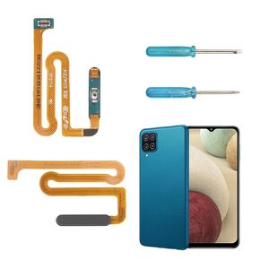 Power On Off Flex Cable Replacement for Samsung Galaxy A12 A125 A125U SM-A125U SM-A125F 6.5" Power Button Fingerprint Proximity Light Sensor Flex Cable